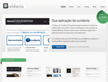 Tablet Screenshot of ouvidoriamunicipal.org